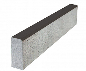 Бордюр тротуарный 342 механический завод 1000х200х80 мм, черный, верхний прокрас