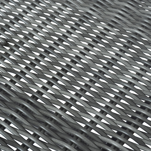 Латте плетеный стол из искусственного ротанга 200х90см, цвет графит фото 2