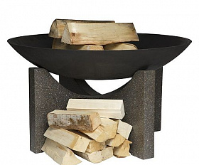 Костровая чаша чугунная Concretika Premium S100, толщина 15 мм