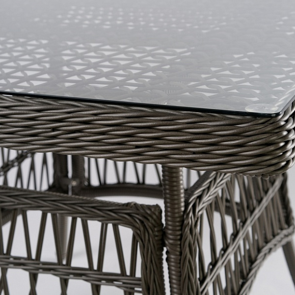 Стол садовый плетеный из искусственного ротанга CANNES 90 см Joygarden фото 2