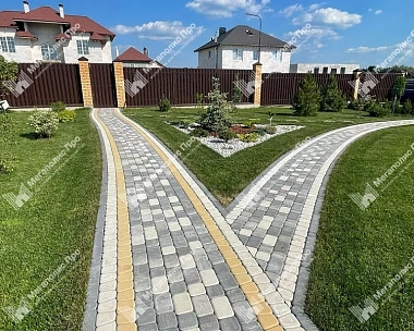 Тротуарная плитка Braer Классико ColorMix 60 мм Туман
