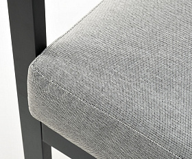 Диван из алюминия MAYA 2-х местный темный графит Joygarden