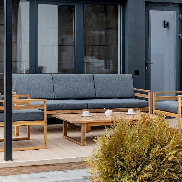 Лаунж-зона Brooklyn Royal Family из дерева, цвет серый фото 3