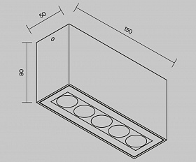 Потолочный светильник Ares Maytoni O309CL-L10GF3K цвет Графит