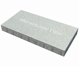 Пошаговая плита для дорожек 800x400x80 мм Белый с гранитной крошкой