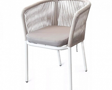Плетеный стул Марсель 4SIS из роупа (веревки), цвет бежевый