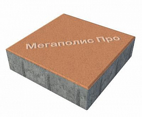 Тротуарные плиты Выбор Квадрат Б.1.К.8 300х300х80 мм Стандарт Оранжевый