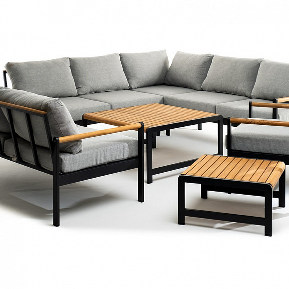 Комплект кофейных столов из алюминия MAYA темный графит Joygarden фото 2