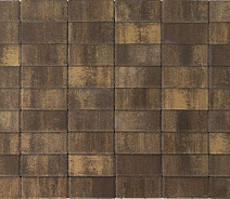 Брусчатка Braer Прямоугольник (кирпич) ColorMix 200х100х40 мм Каштан