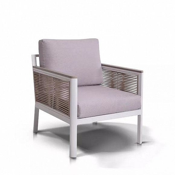 Кресло Сан Ремо 4SIS из роупа (веревки), цвет бежевый фото 3