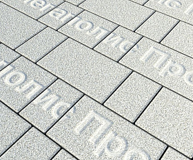 Тротуарная плитка Выбор Старый город А.1.Фсм.4 40 мм. Стоунмикс Белый