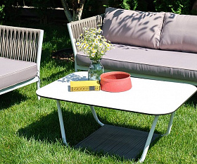 Журнальный столик Глория 4SIS, цвет молочный