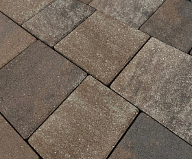 Тротуарная плитка Нобетек Новый город 1НГ6Ф Колормикс №26 Орех