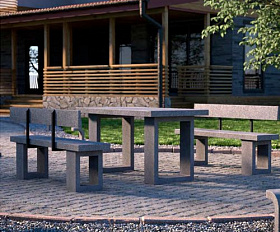 Комплект мебели из бетона Concretika