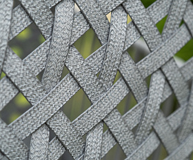 Капри подвесное кресло из искусственного ротанга, цвет серый