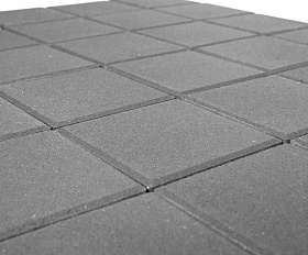 Тротуарная плитка Braer Лувр Квадрат 200х200х60 мм Серый