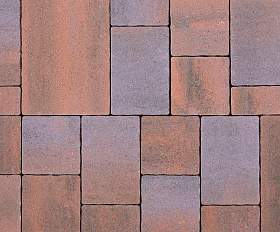 Тротуарная плитка Сиян Бавария П24-6 60 мм ColorMix Марс