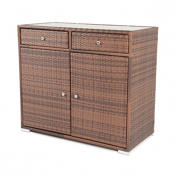 Мальта тумба плетеная из искусственного ротанга, цвет коричневый фото 1