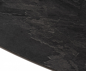 Верона журнальный столик из HPL 70х50, H40, каркас черный муар, цвет столешницы серый гранит