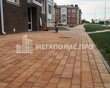 Тротуарная плитка Braer Домино, 60 мм. COLOR MIX "Тип 1 Каньон"