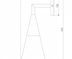 Уличный светильник Elektrostandard Vesto 35171/D черный