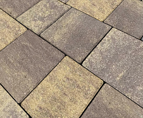 Тротуарная плитка Нобетек Новый город 1НГ6Ф Колормикс №24 Листопад