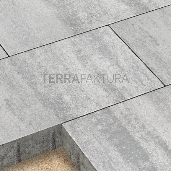 Тротуарная плитка Terrafaktura Урбан 600x300x80 мм Северный бриз фото 3