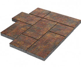 Тротуарная плитка Stellard Мозаика XL 60 мм Закат