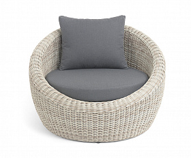 Барселона кресло из искусственного ротанга, цвет бежевый