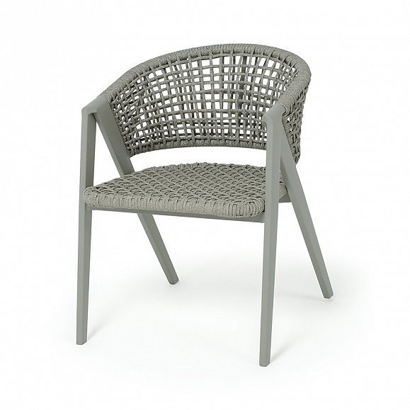 Амстердам плетеный стул из искусственного ротанга, цвет серый фото 1