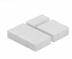 Тротуарная плитка Нобетек Старый город 2СГ5ф Белая