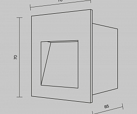Подсветка для лестниц Arca Maytoni O038-L3W цвет Белый
