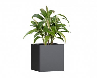 Кашпо Concretika Qadro 30x30x30 Marengo