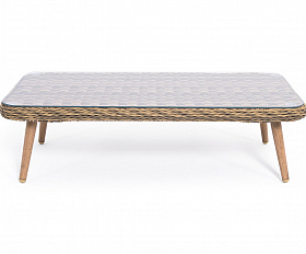 Прованс столик журнальный из ротанга, цвет соломенный