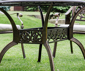 Обеденный комплект Wilhelm Royal Family из алюминия на 6 персон