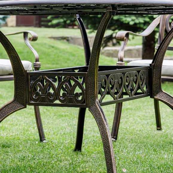 Обеденный комплект Wilhelm Royal Family из алюминия на 6 персон фото 5