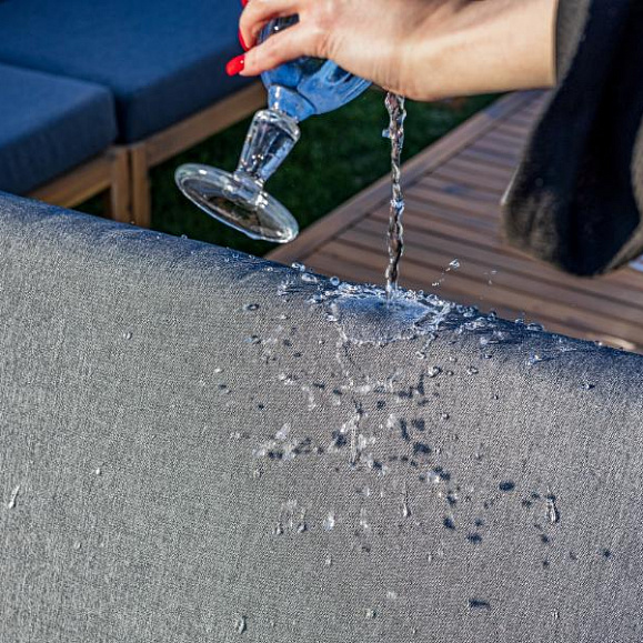 Лаунж-зона Brooklyn Royal Family из дерева с угловым диваном, цвет серый фото 11