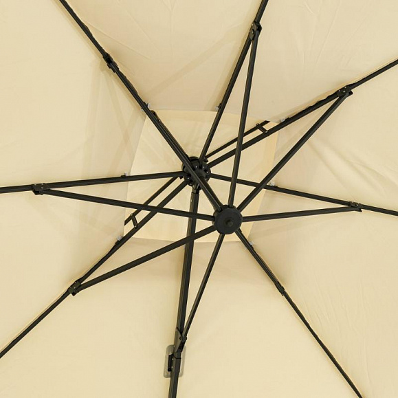 Садовый зонт Varallo Brafritid антрацит/бежевый, алюминий фото 3