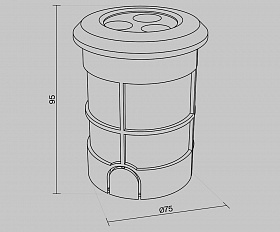Встраиваемый светильник Flash Maytoni O044DL-L3S3K цвет Серебро