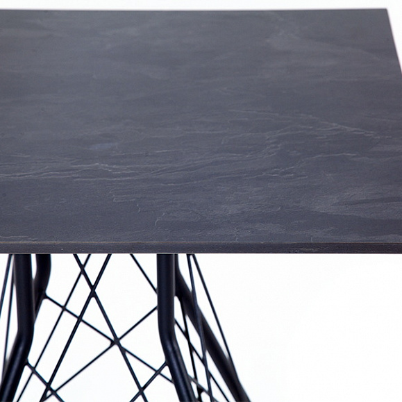 Конте интерьерный стол из HPL 63x63см, цвет серый гранит фото 3