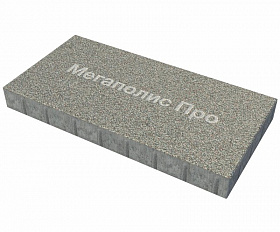 Тротуарная плита Фабрика Готика 600х400х80 мм Сильвер 10