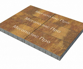 Тротуарная плитка Выбор Прямоугольник Б.5.П.8 600х300х80 мм Листопад Гранит Осень