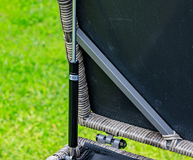 Сундук для хранения Karl 120 Royal Family из искусственного ротанга c колесиками, цвет серый