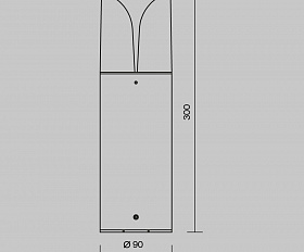 Ландшафтный светильник Piccadilly Maytoni O017FL-01B цвет Черный