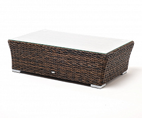 Капучино журнальный столик из искусственного ротанга (гиацинт), цвет коричневый