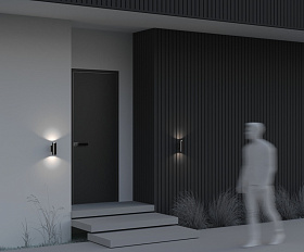 Настенный светильник (бра) Bowery Maytoni O574WL-02B цвет Черный