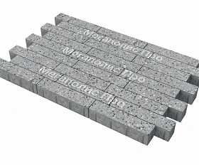 Тротуарная плитка Фабрика Готика Ригель 360х80х80 мм Галенит FINO