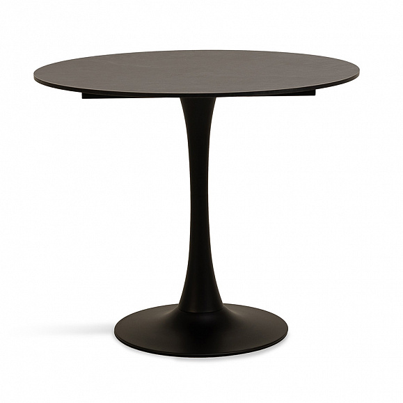 Тюльпан стол из HPL круглый Ø70см, цвет серый гранит фото 1