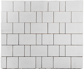 Тротуарная плитка Лидер 40 Провинция 60 мм Белый