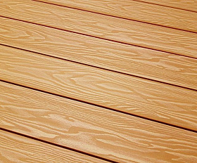 Террасная доска Террапол Смарт 3D Полнотелая без паза 3000 или 2000х130х24 мм, цвет Дуб Севилья